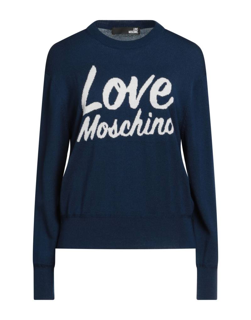 LOVE MOSCHINO Pullover Damen Blau von LOVE MOSCHINO