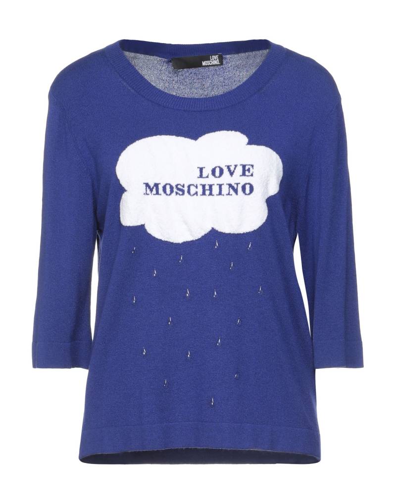LOVE MOSCHINO Pullover Damen Blau von LOVE MOSCHINO