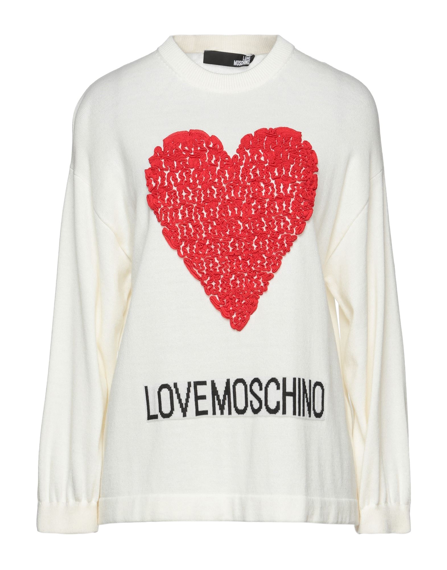 LOVE MOSCHINO Pullover Damen Elfenbein von LOVE MOSCHINO