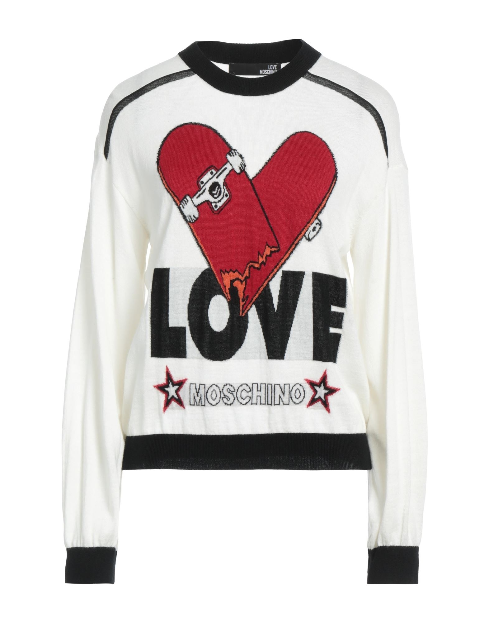 LOVE MOSCHINO Pullover Damen Elfenbein von LOVE MOSCHINO