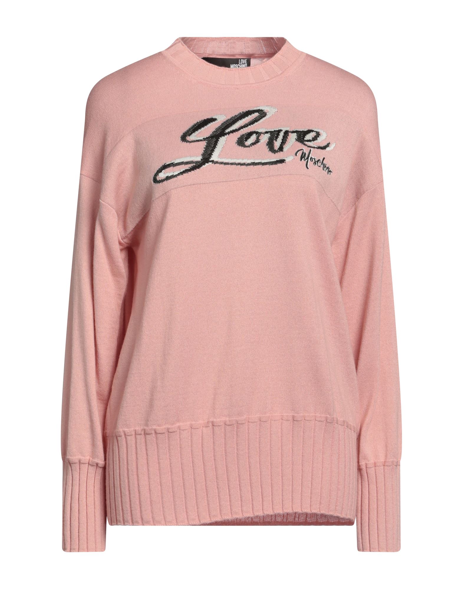 LOVE MOSCHINO Pullover Damen Hellrosa von LOVE MOSCHINO