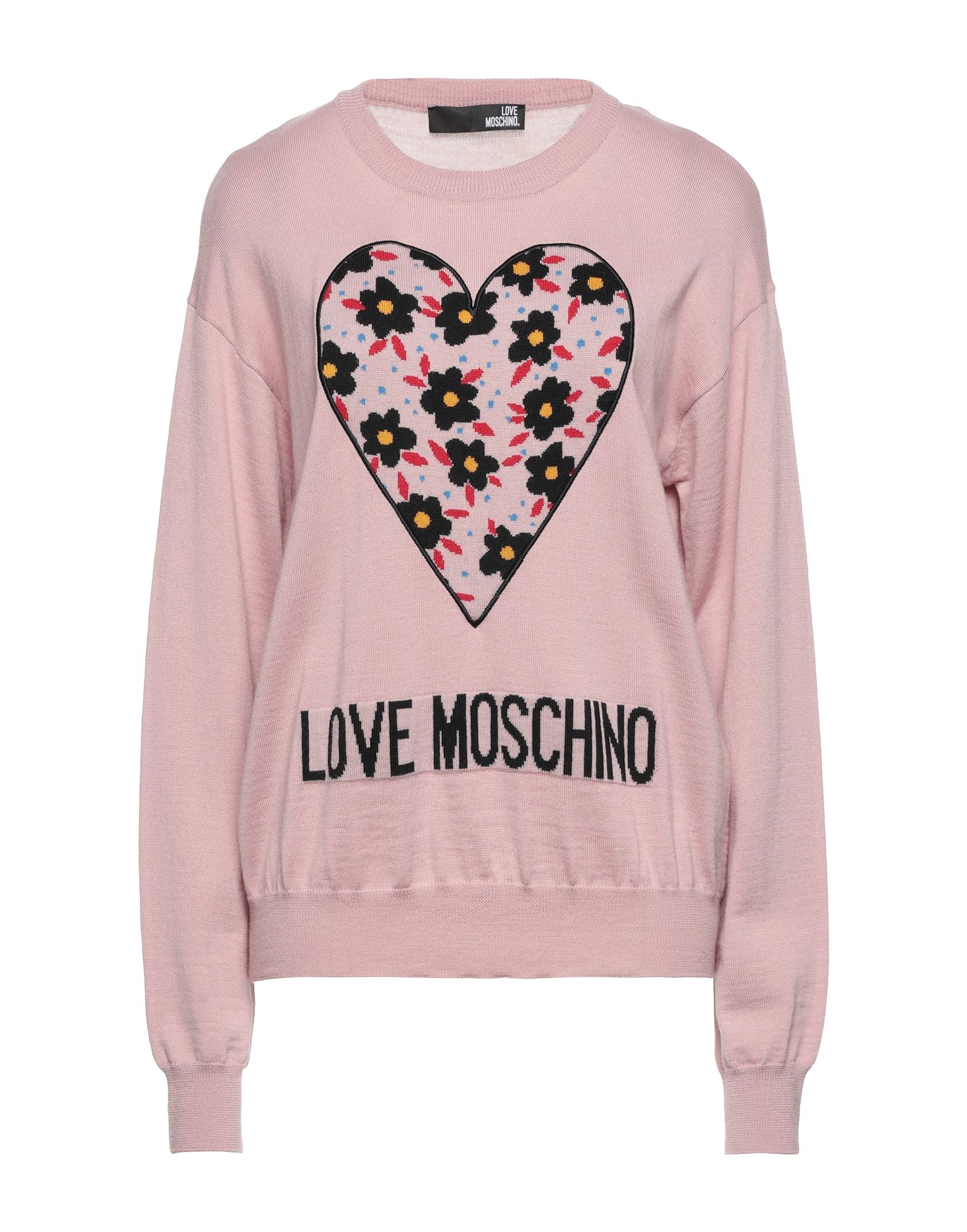 LOVE MOSCHINO Pullover Damen Hellrosa von LOVE MOSCHINO