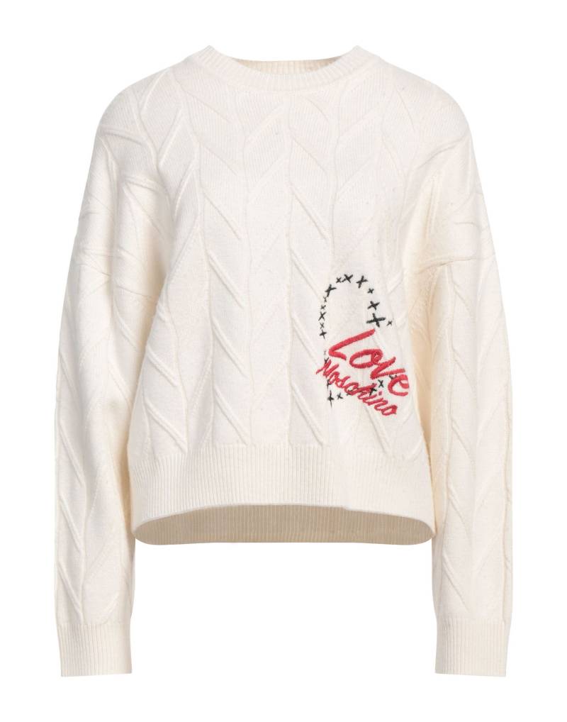 LOVE MOSCHINO Pullover Damen Off white von LOVE MOSCHINO