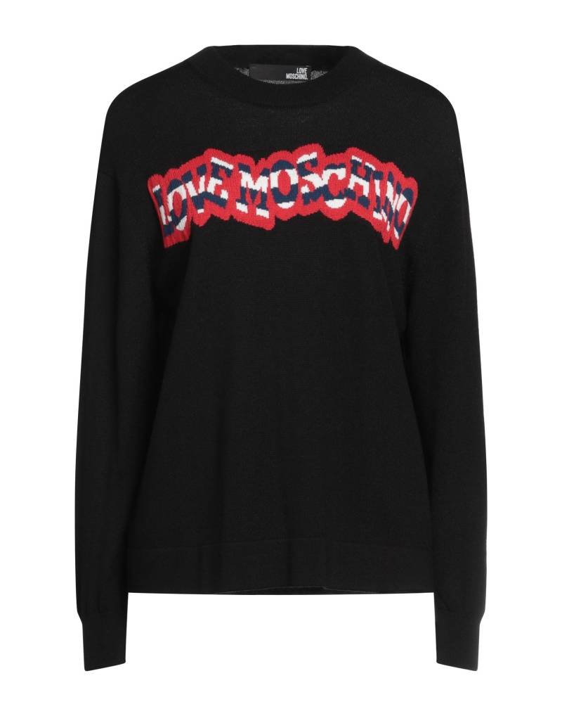LOVE MOSCHINO Pullover Damen Schwarz von LOVE MOSCHINO
