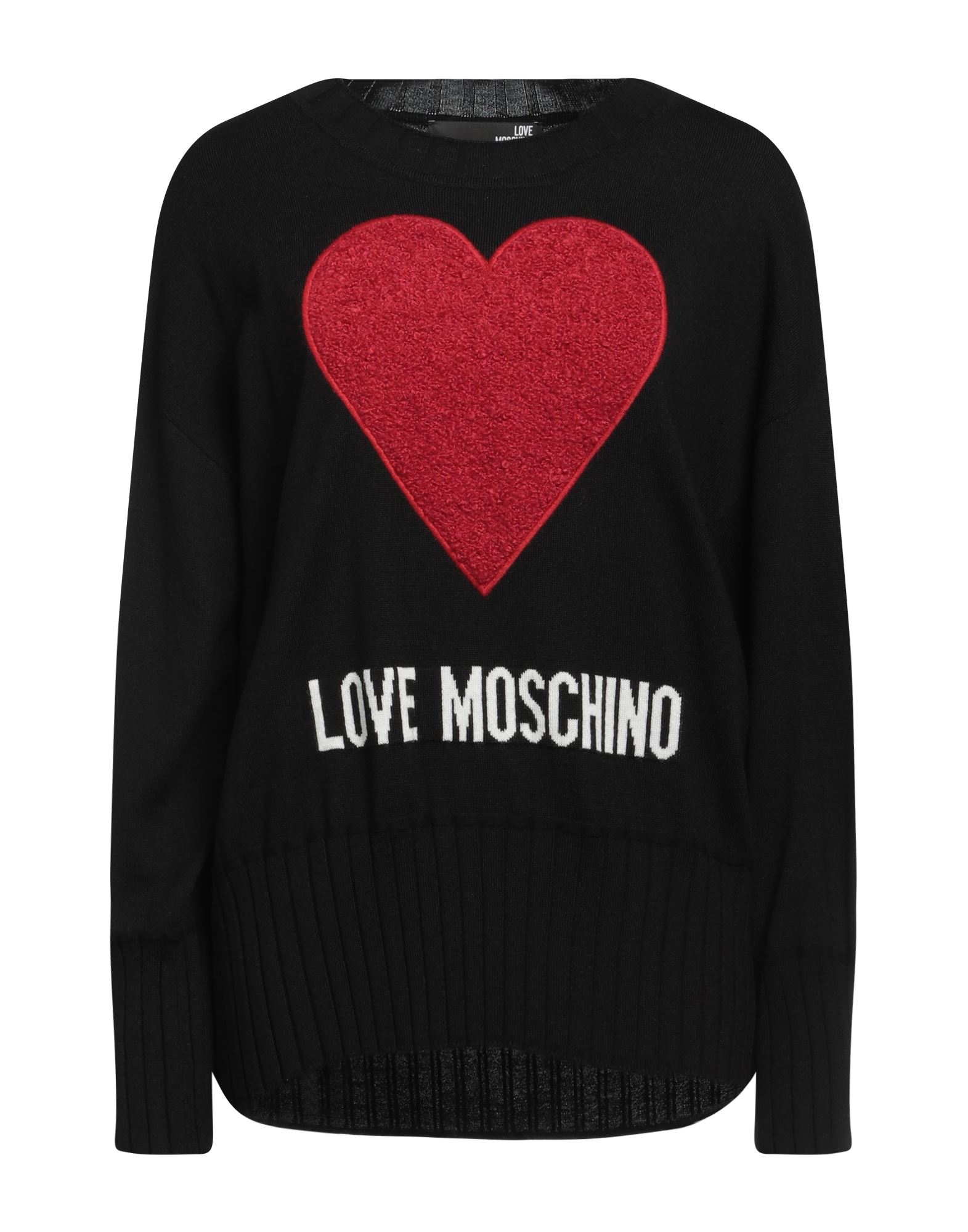 LOVE MOSCHINO Pullover Damen Schwarz von LOVE MOSCHINO