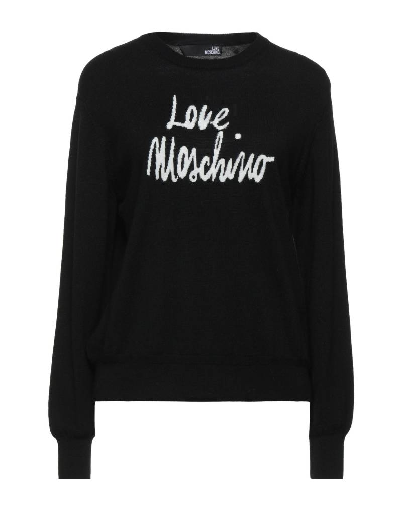 LOVE MOSCHINO Pullover Damen Schwarz von LOVE MOSCHINO
