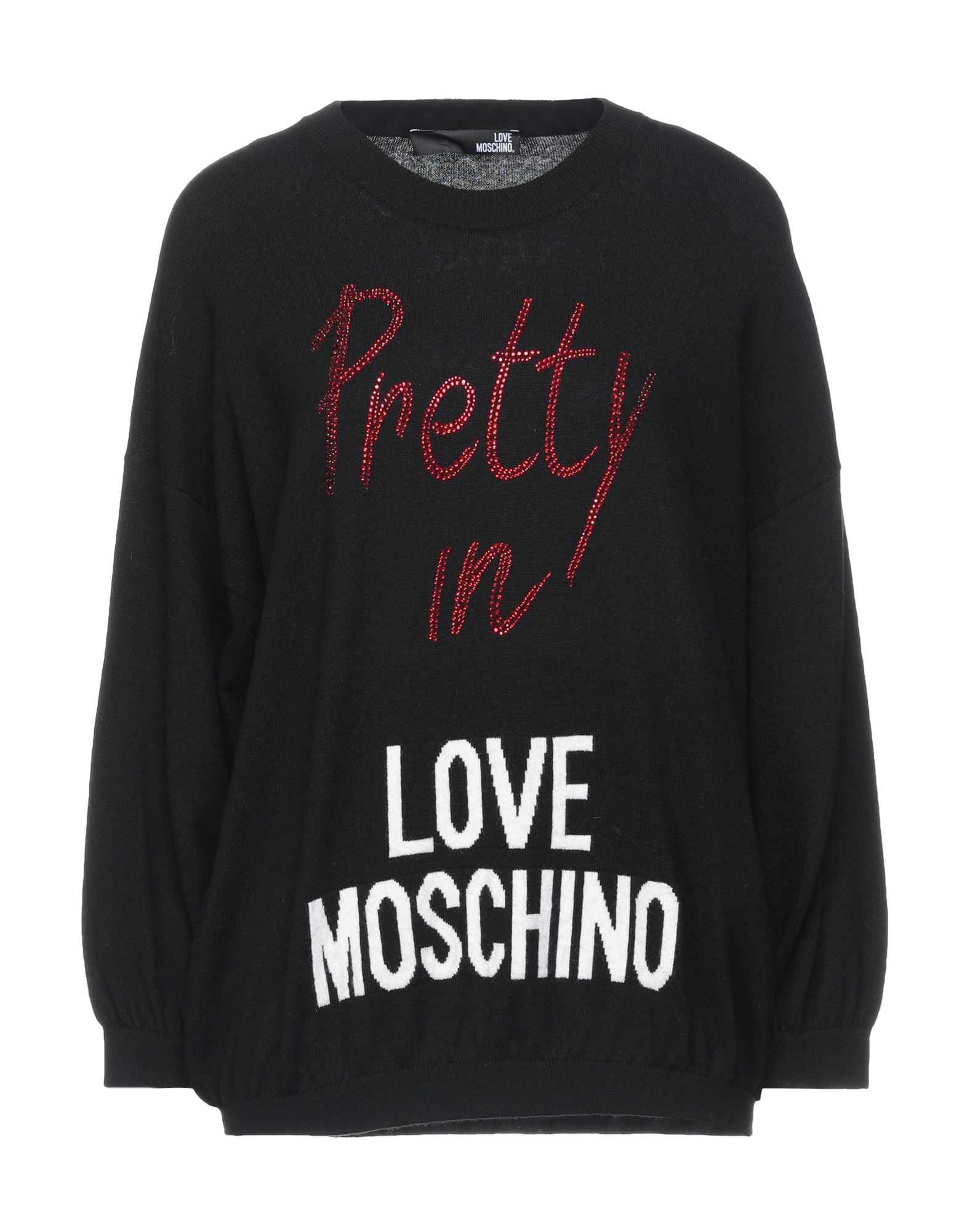 LOVE MOSCHINO Pullover Damen Schwarz von LOVE MOSCHINO