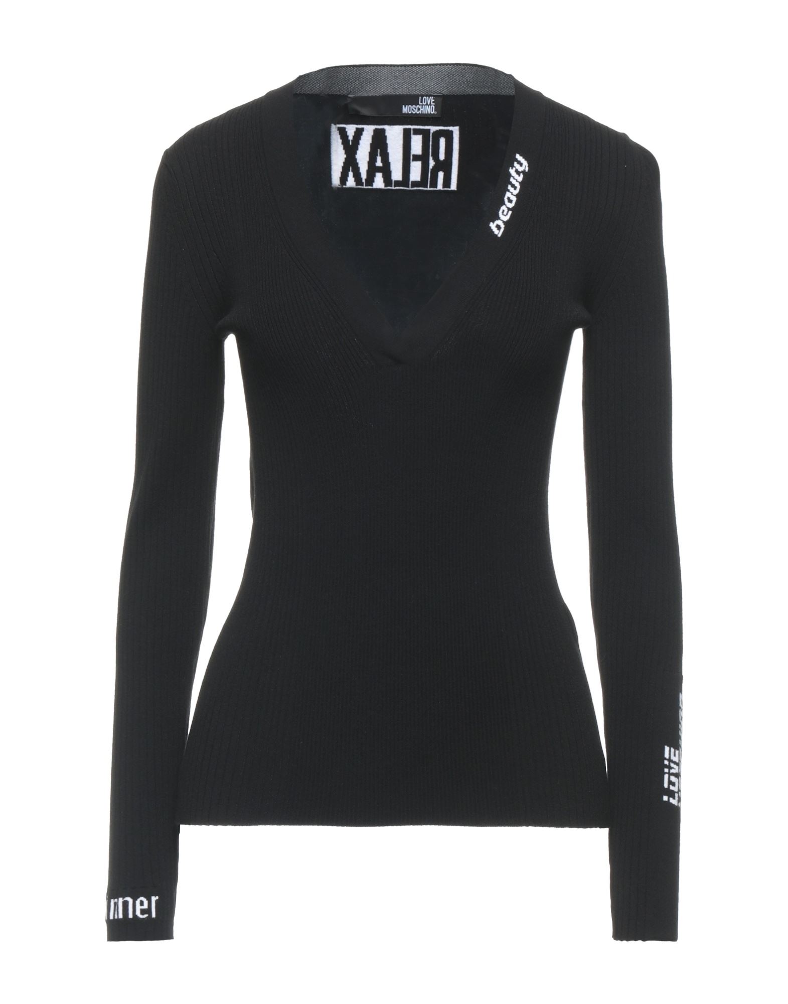 LOVE MOSCHINO Pullover Damen Schwarz von LOVE MOSCHINO