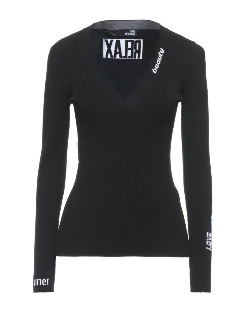 LOVE MOSCHINO Pullover Damen Schwarz von LOVE MOSCHINO