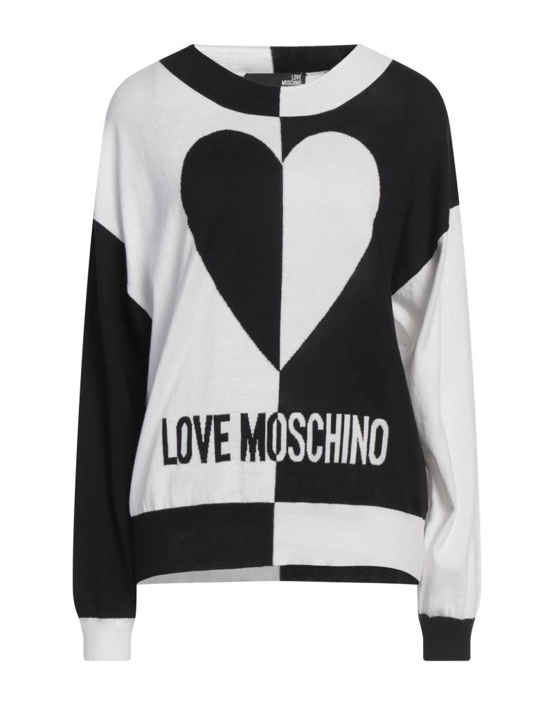 LOVE MOSCHINO Pullover Damen Weiß von LOVE MOSCHINO