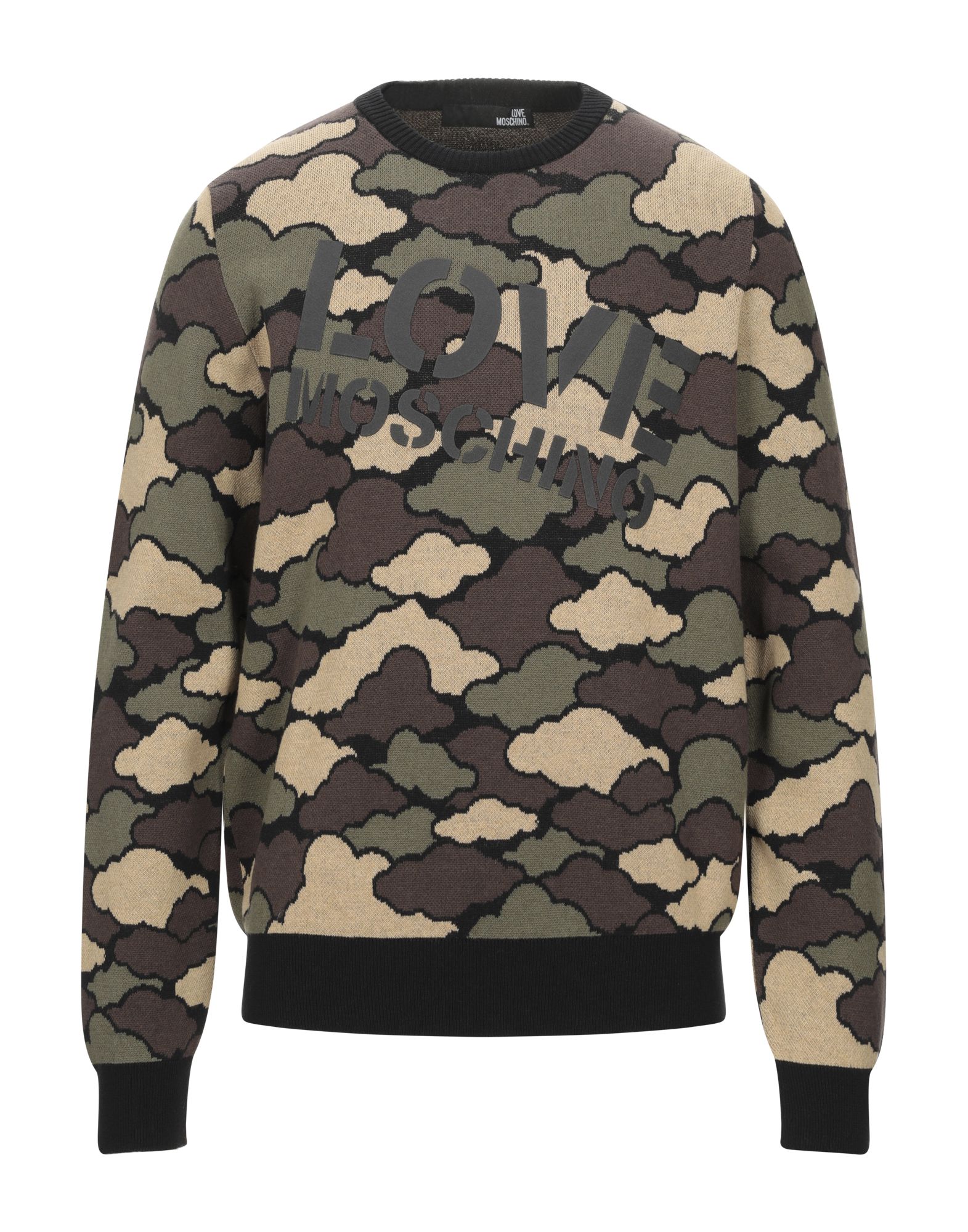 LOVE MOSCHINO Pullover Herren Militärgrün von LOVE MOSCHINO