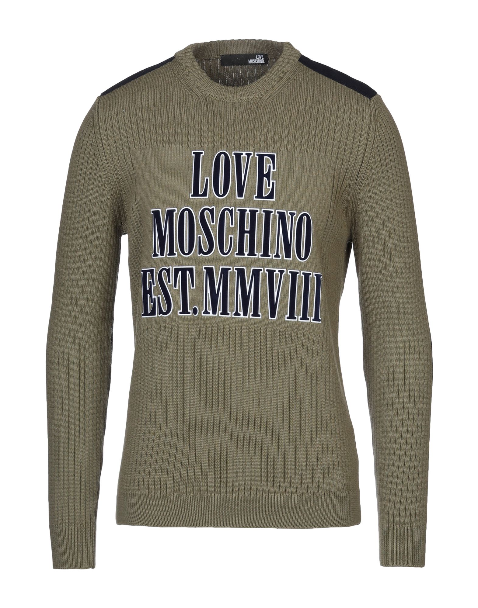 LOVE MOSCHINO Pullover Herren Militärgrün von LOVE MOSCHINO