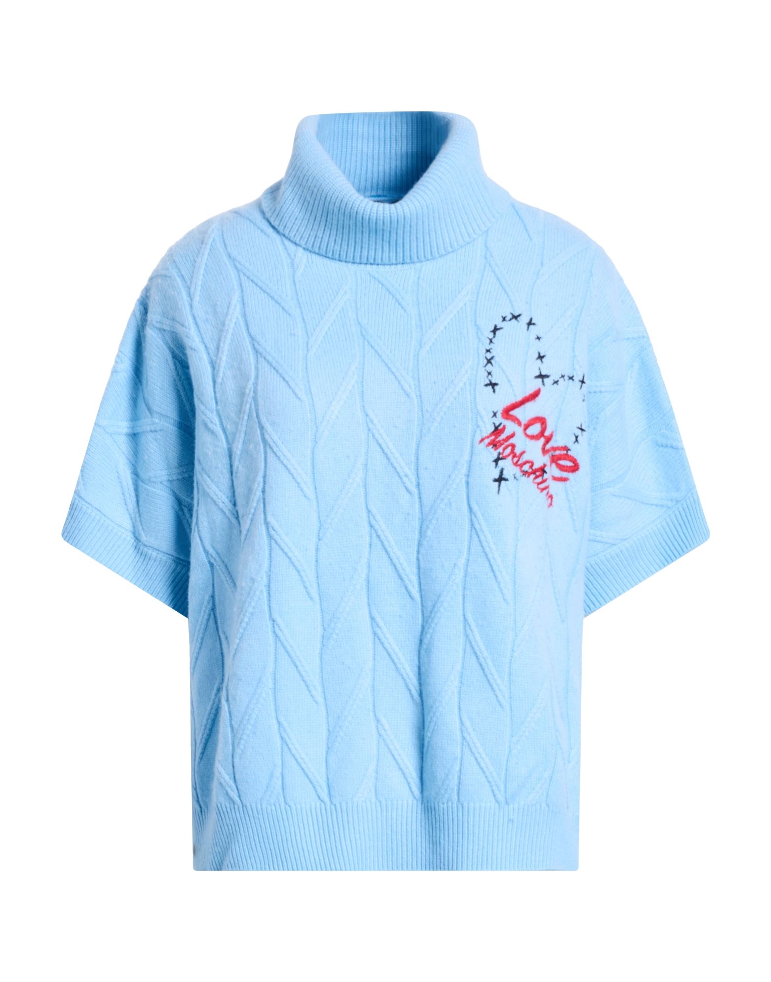 LOVE MOSCHINO Rollkragenpullover Damen Azurblau von LOVE MOSCHINO