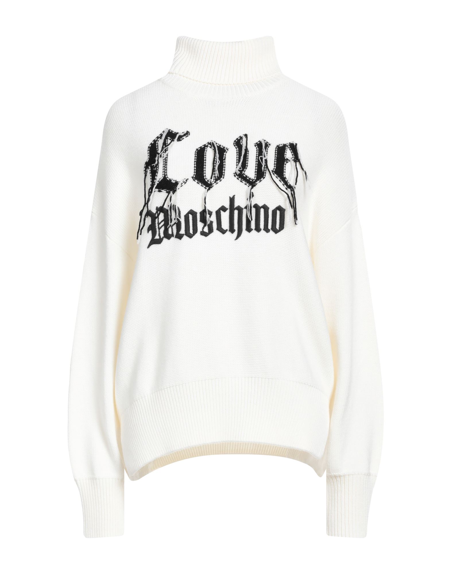 LOVE MOSCHINO Rollkragenpullover Damen Elfenbein von LOVE MOSCHINO