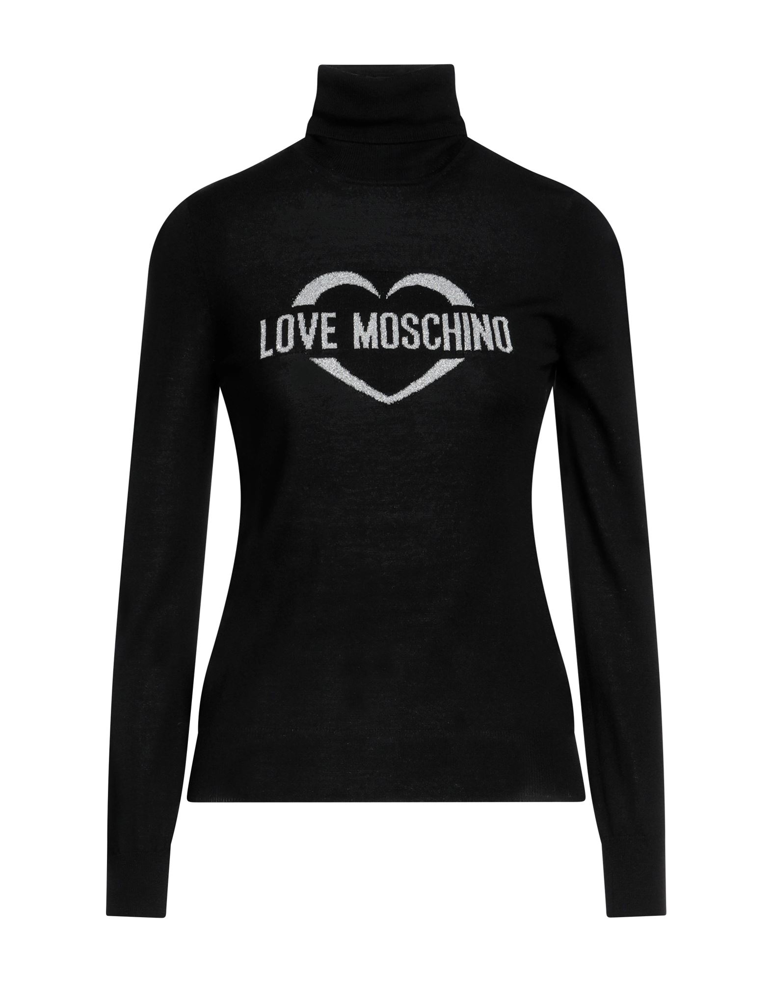 LOVE MOSCHINO Rollkragenpullover Damen Schwarz von LOVE MOSCHINO