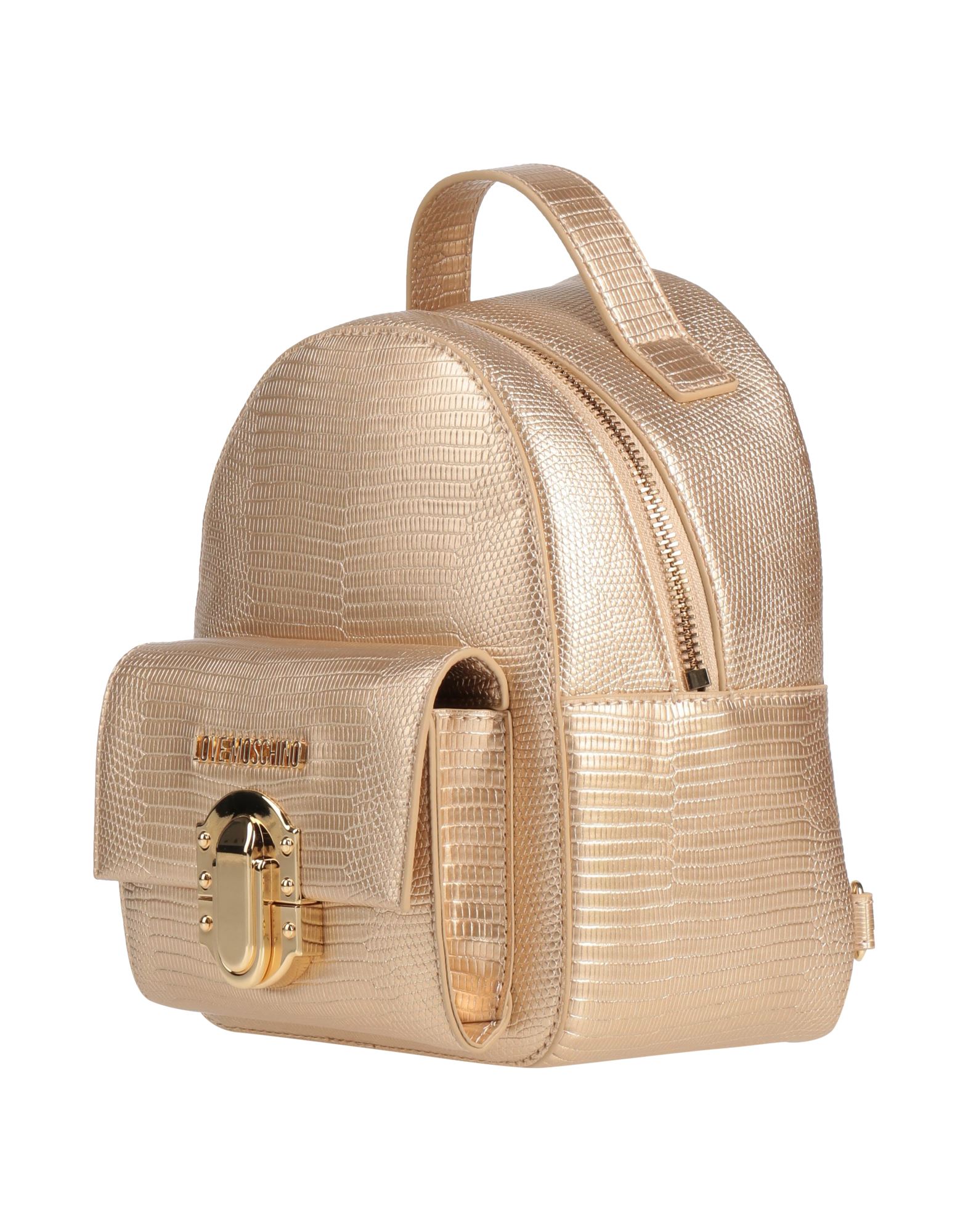 LOVE MOSCHINO Rucksack Damen Platin von LOVE MOSCHINO