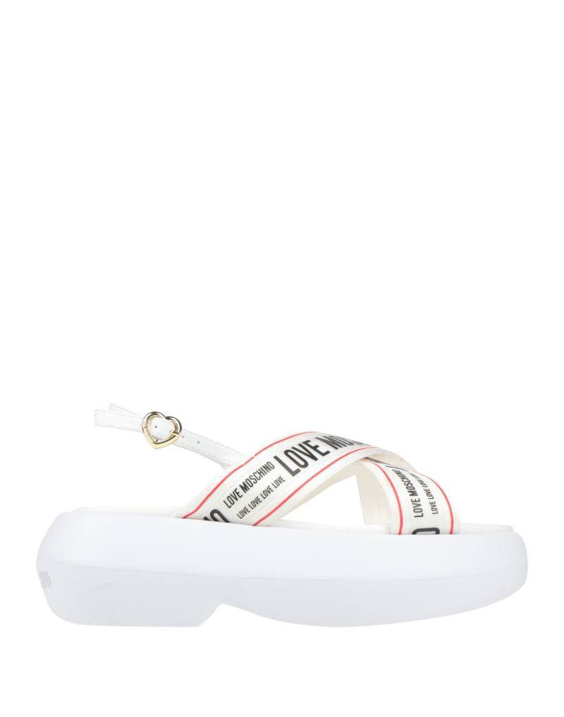 LOVE MOSCHINO Sandale Damen Cremeweiß von LOVE MOSCHINO