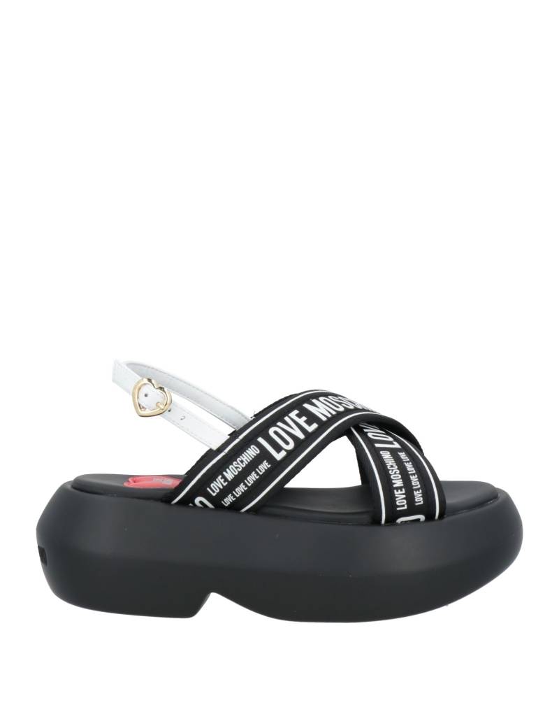 LOVE MOSCHINO Sandale Damen Schwarz von LOVE MOSCHINO