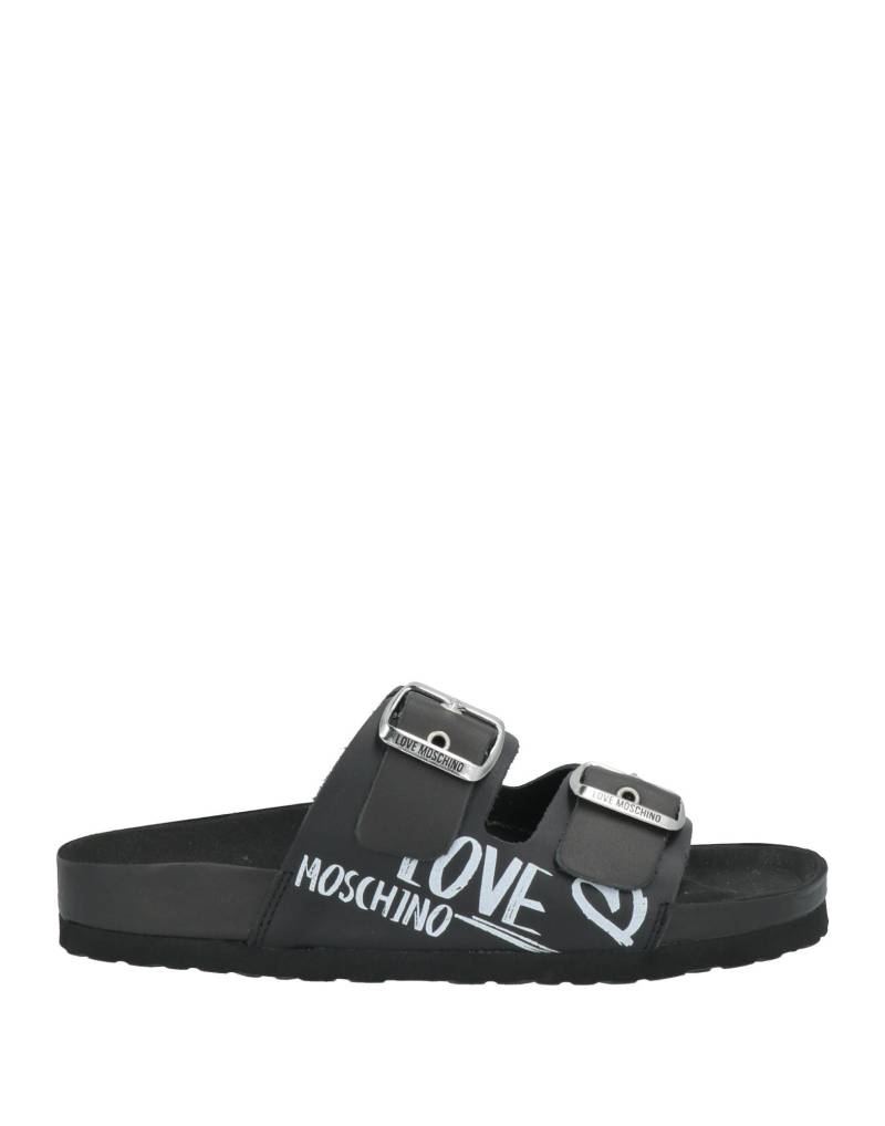LOVE MOSCHINO Sandale Damen Schwarz von LOVE MOSCHINO