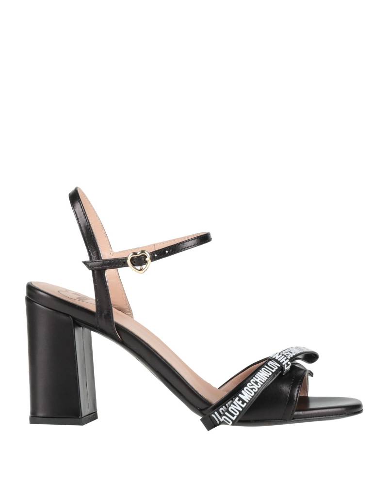 LOVE MOSCHINO Sandale Damen Schwarz von LOVE MOSCHINO