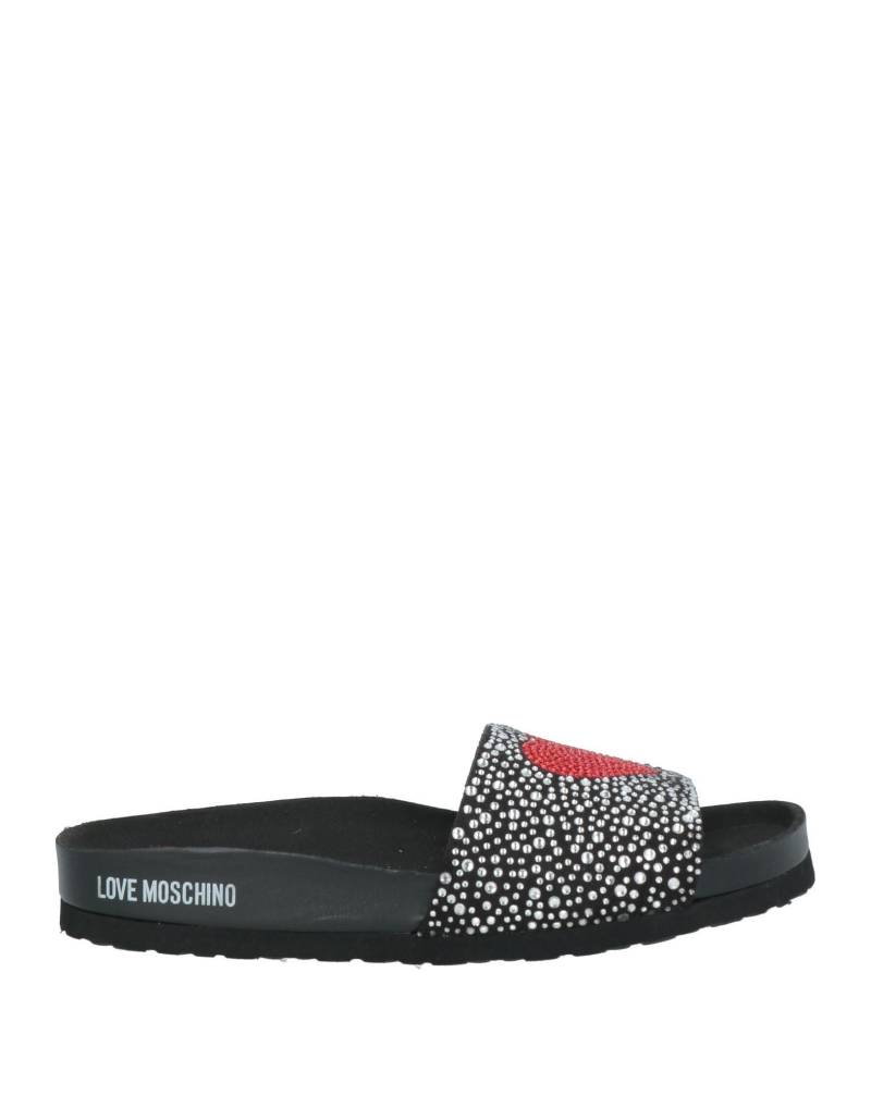 LOVE MOSCHINO Sandale Damen Schwarz von LOVE MOSCHINO