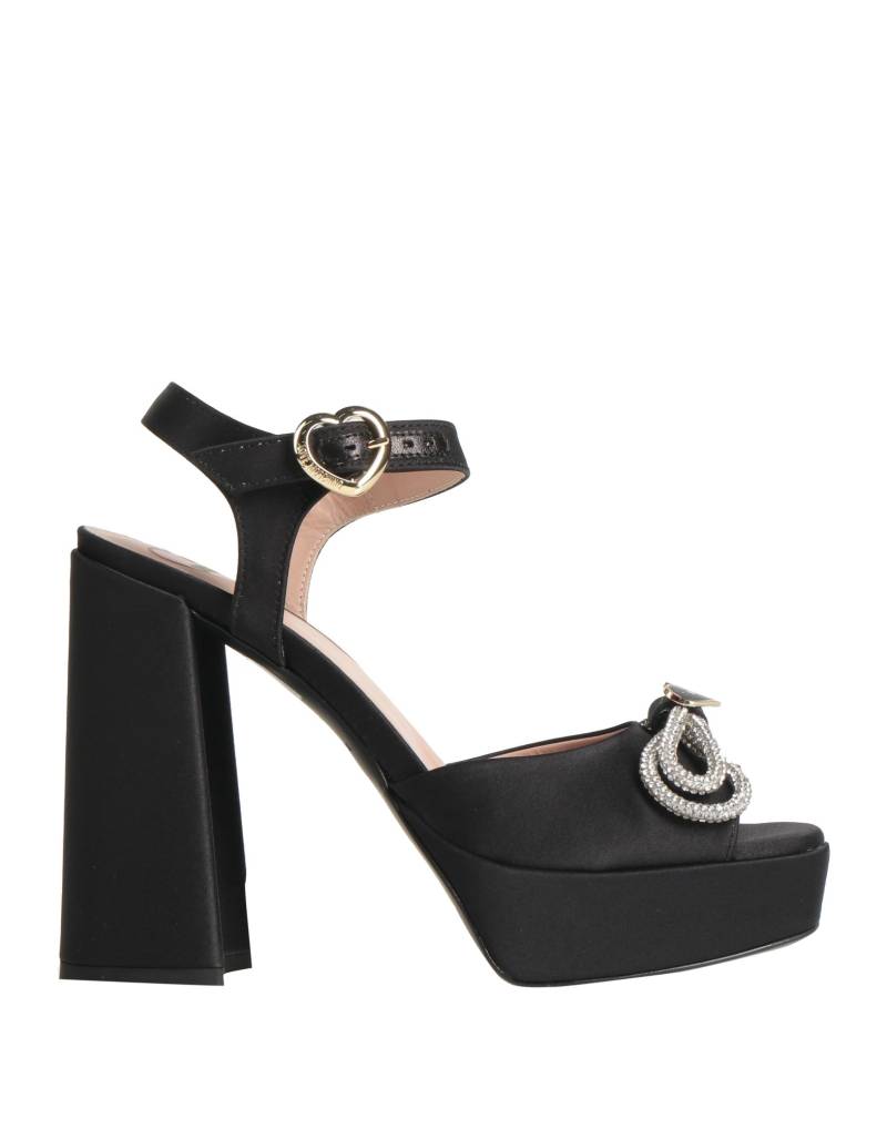 LOVE MOSCHINO Sandale Damen Schwarz von LOVE MOSCHINO