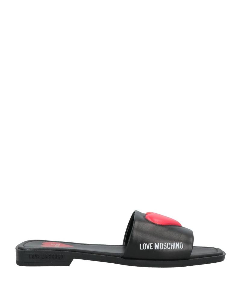 LOVE MOSCHINO Sandale Damen Schwarz von LOVE MOSCHINO