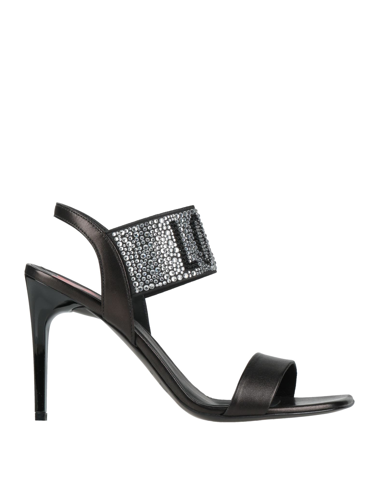 LOVE MOSCHINO Sandale Damen Schwarz von LOVE MOSCHINO