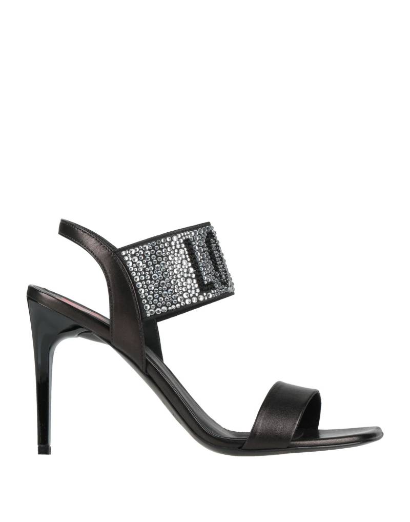 LOVE MOSCHINO Sandale Damen Schwarz von LOVE MOSCHINO