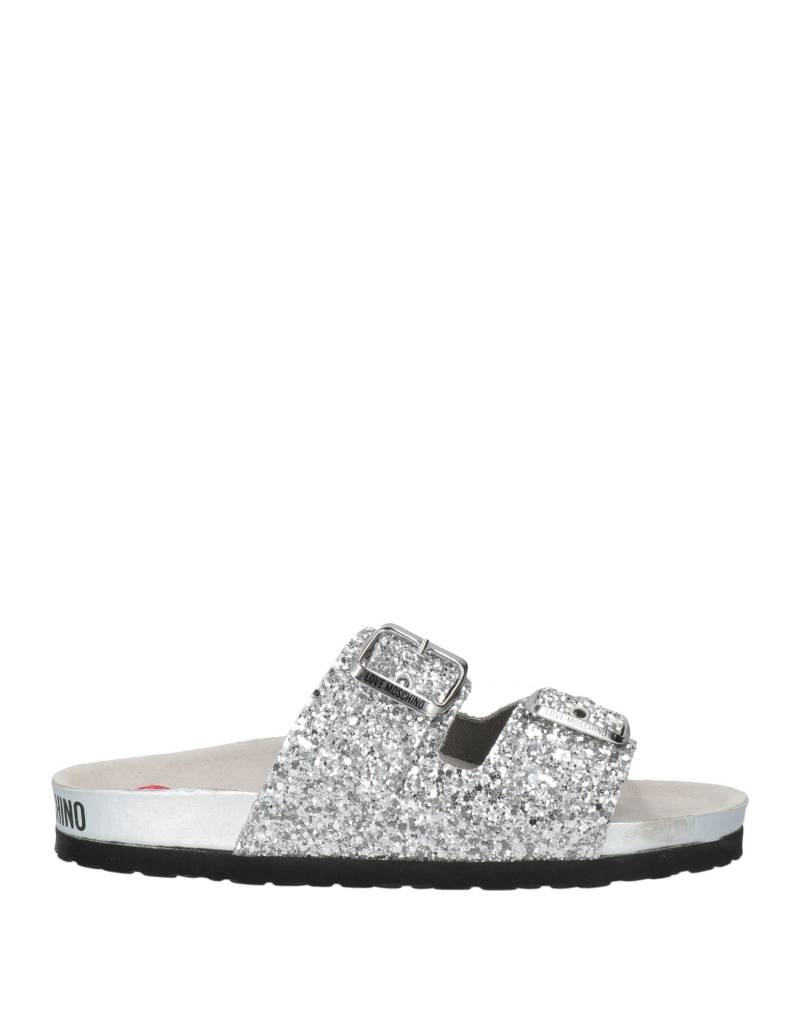 LOVE MOSCHINO Sandale Damen Silber von LOVE MOSCHINO
