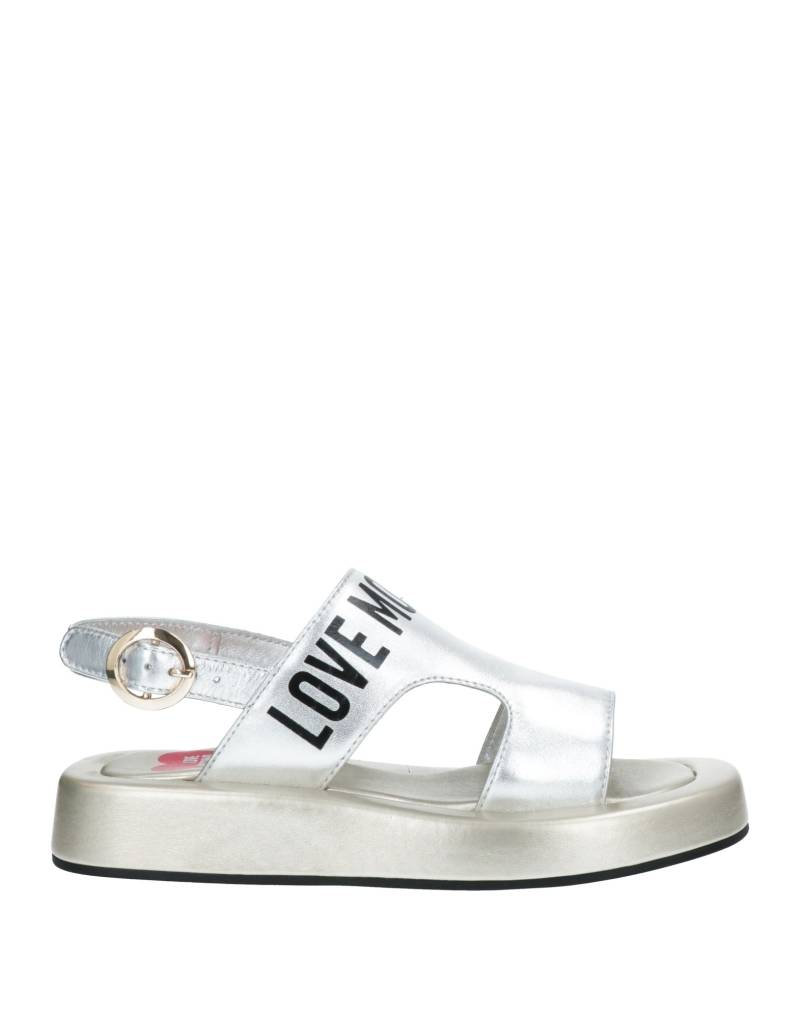 LOVE MOSCHINO Sandale Damen Silber von LOVE MOSCHINO