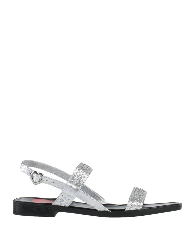 LOVE MOSCHINO Sandale Damen Silber von LOVE MOSCHINO
