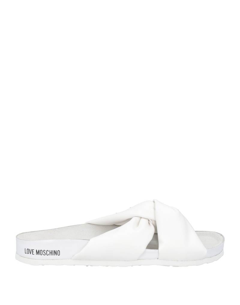 LOVE MOSCHINO Sandale Damen Weiß von LOVE MOSCHINO