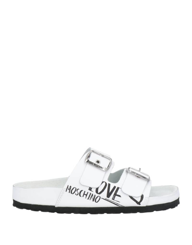 LOVE MOSCHINO Sandale Damen Weiß von LOVE MOSCHINO
