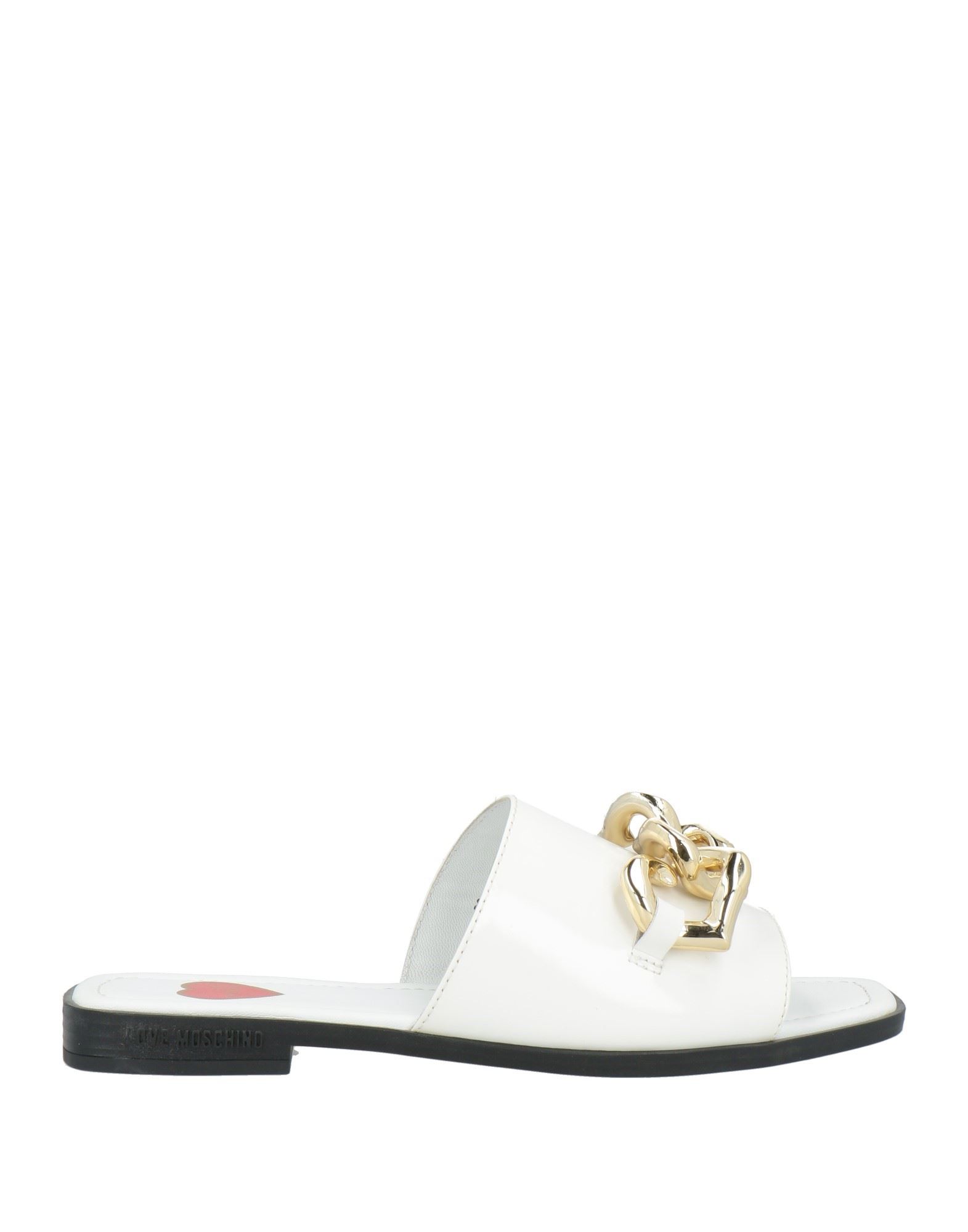 LOVE MOSCHINO Sandale Damen Weiß von LOVE MOSCHINO