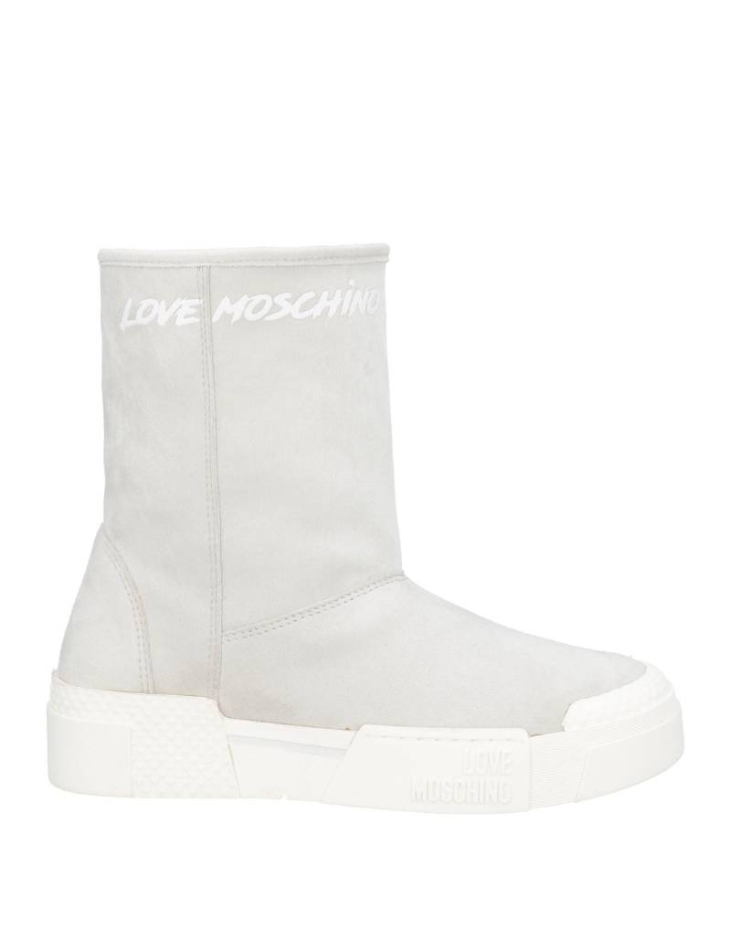 LOVE MOSCHINO Stiefelette Damen Hellgrau von LOVE MOSCHINO