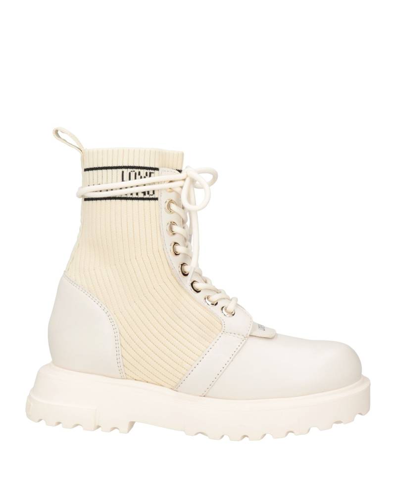 LOVE MOSCHINO Stiefelette Damen Off white von LOVE MOSCHINO