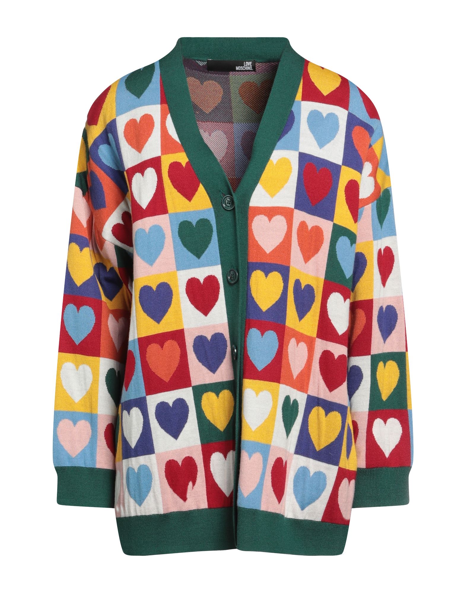 LOVE MOSCHINO Strickjacke Damen Grün von LOVE MOSCHINO