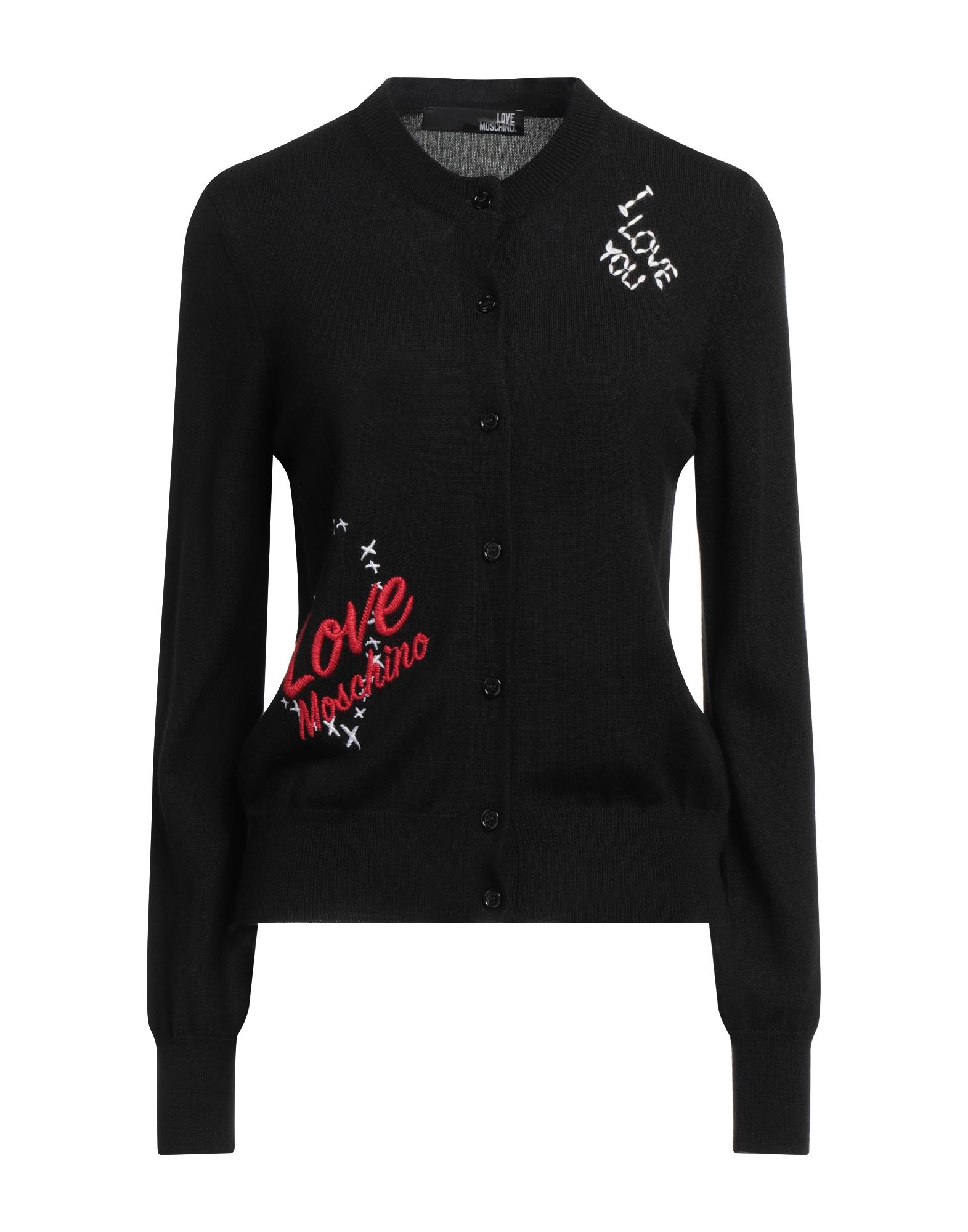 LOVE MOSCHINO Strickjacke Damen Schwarz von LOVE MOSCHINO