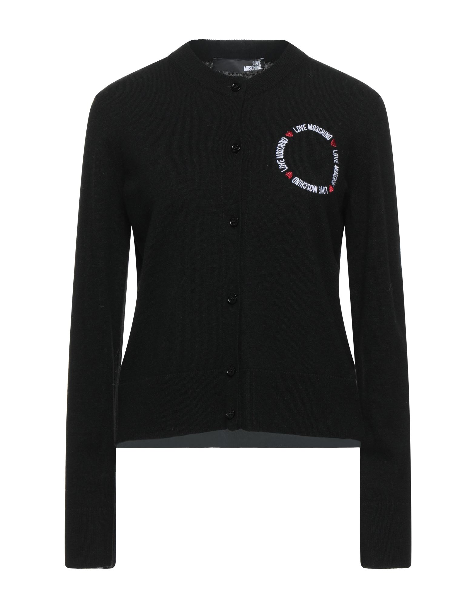 LOVE MOSCHINO Strickjacke Damen Schwarz von LOVE MOSCHINO