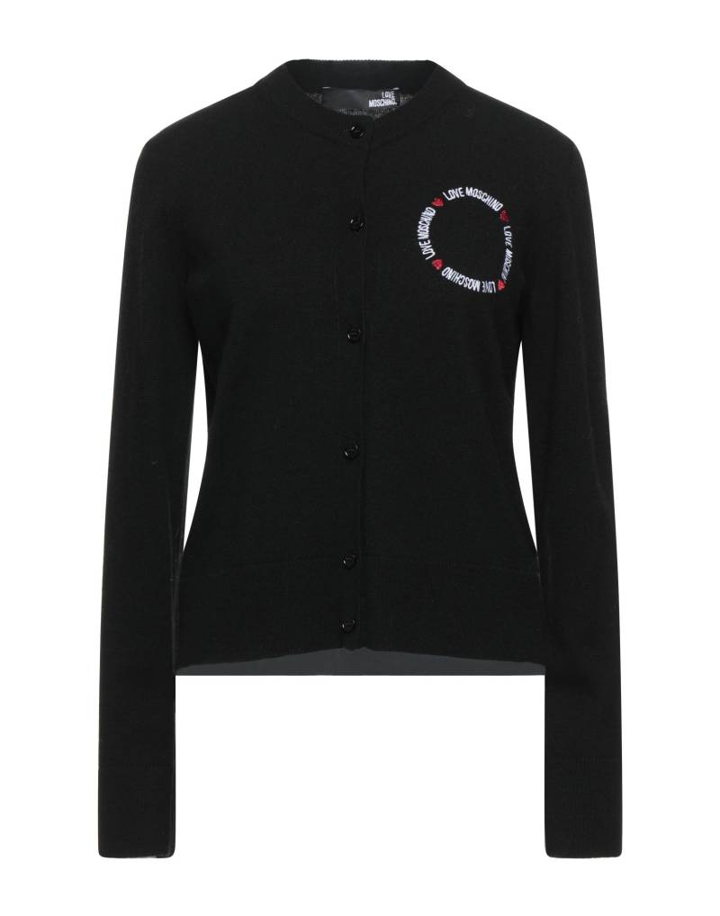LOVE MOSCHINO Strickjacke Damen Schwarz von LOVE MOSCHINO