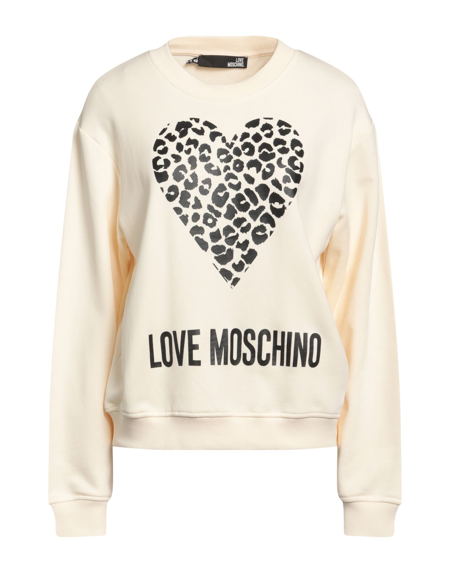 LOVE MOSCHINO Sweatshirt Damen Cremeweiß von LOVE MOSCHINO