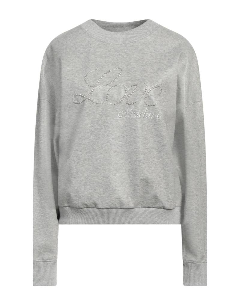 LOVE MOSCHINO Sweatshirt Damen Grau von LOVE MOSCHINO