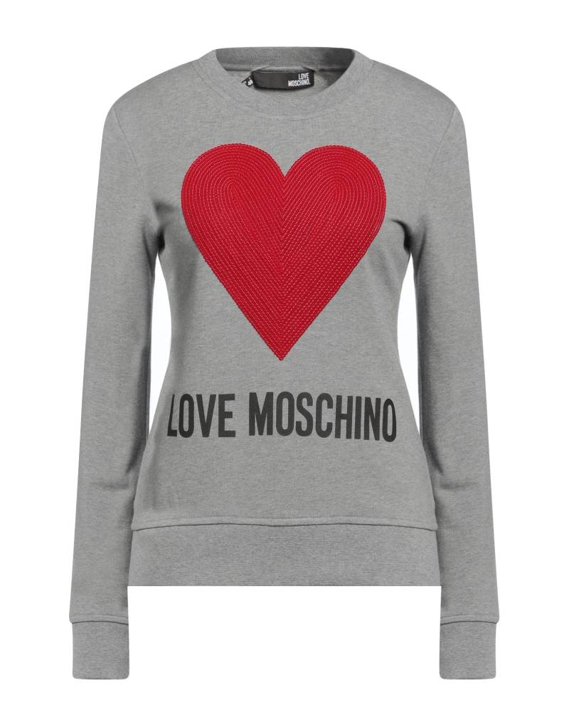 LOVE MOSCHINO Sweatshirt Damen Grau von LOVE MOSCHINO