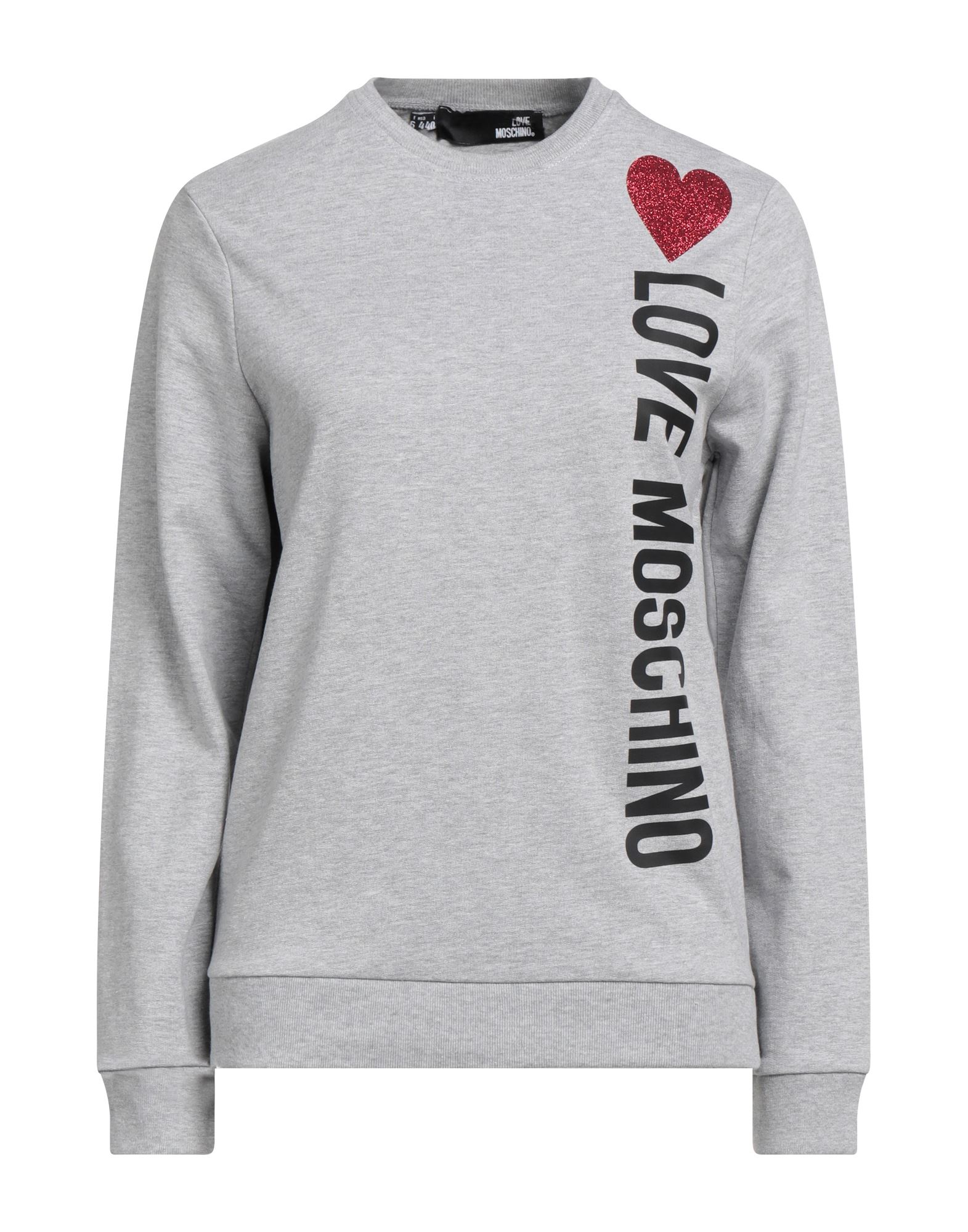 LOVE MOSCHINO Sweatshirt Damen Grau LOVE MOSCHINO Sweatshirt Damen Grau von LOVE MOSCHINO