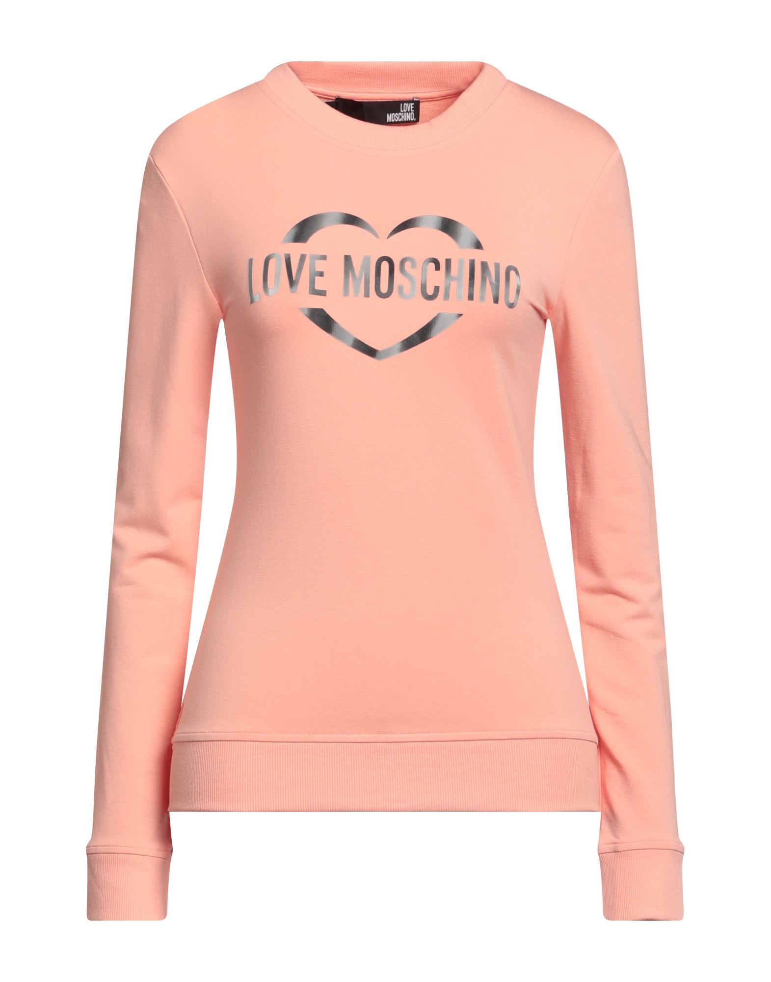 LOVE MOSCHINO Sweatshirt Damen Lachs von LOVE MOSCHINO