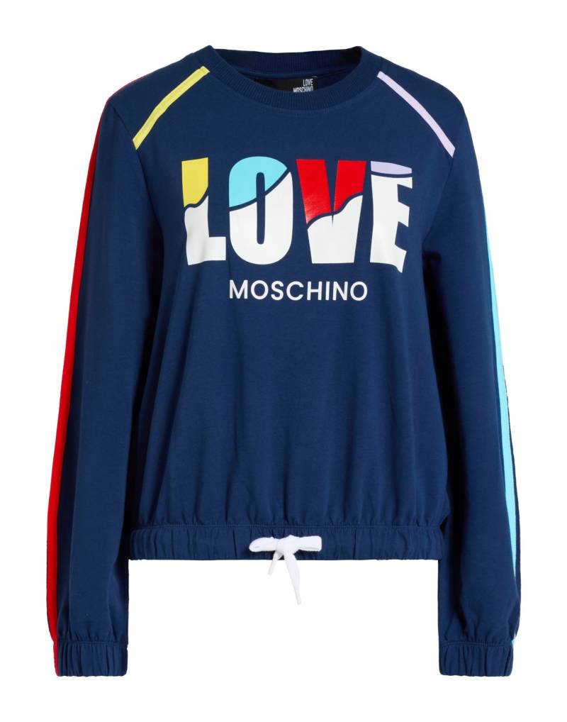 LOVE MOSCHINO Sweatshirt Damen Marineblau von LOVE MOSCHINO