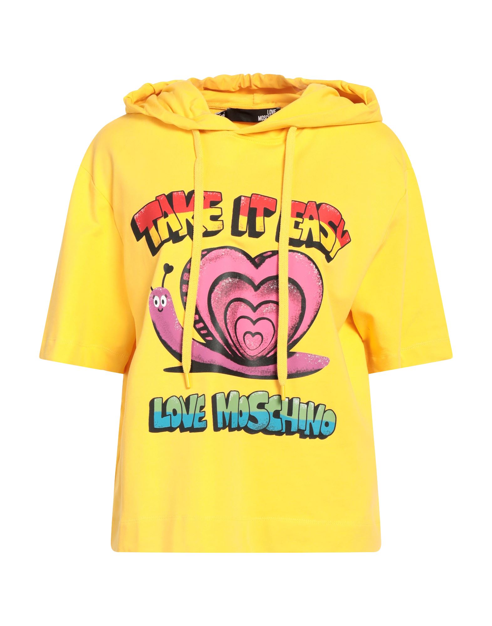 LOVE MOSCHINO Sweatshirt Damen Ocker von LOVE MOSCHINO