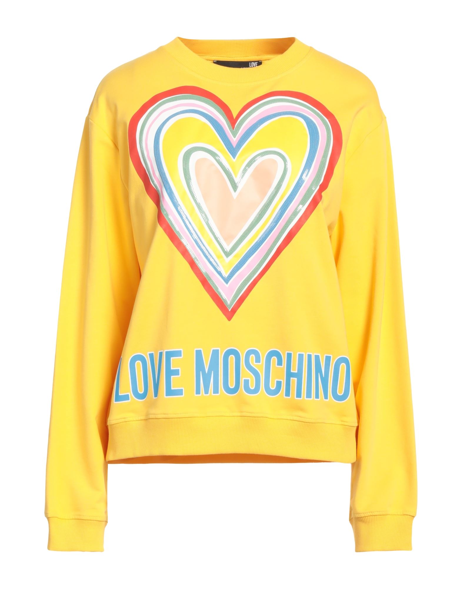 LOVE MOSCHINO Sweatshirt Damen Ocker von LOVE MOSCHINO