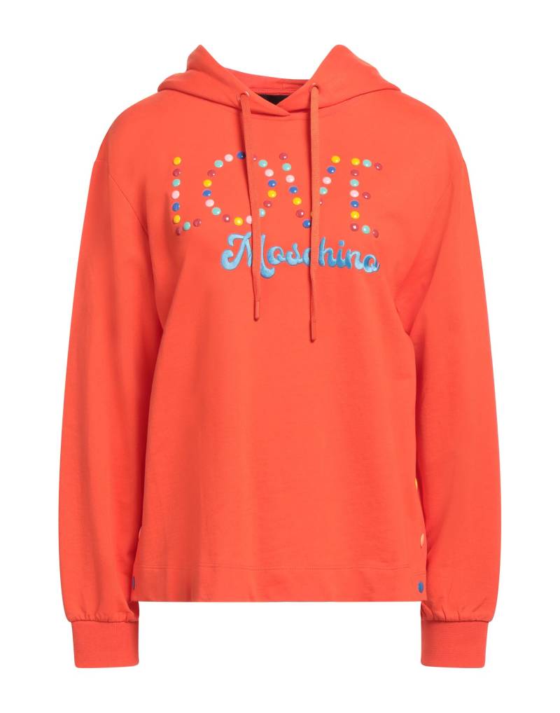 LOVE MOSCHINO Sweatshirt Damen Orange von LOVE MOSCHINO
